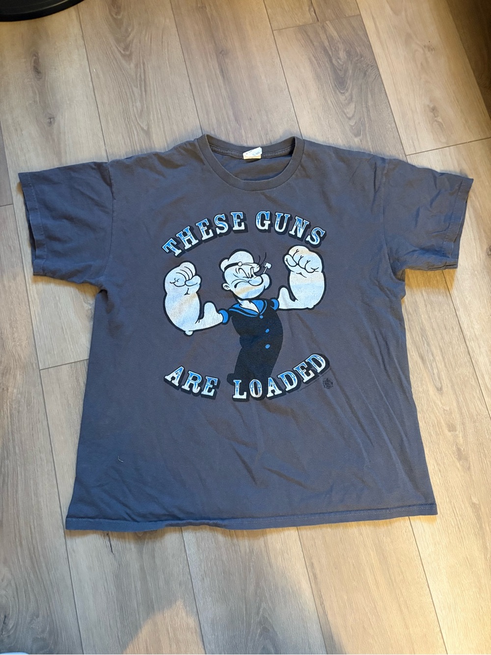 Hanes Navy Blue Popeye Graphic T-Shirt